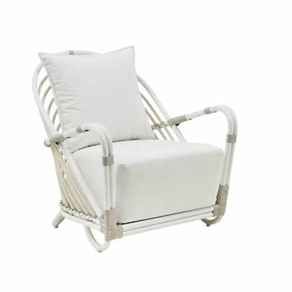 Sika Design Charlottenborg Exterior stol - Dove White - inkl. hynde i B452 Black