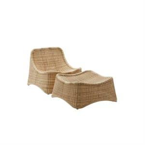 Sika Design Chill chair and stool - Natur
