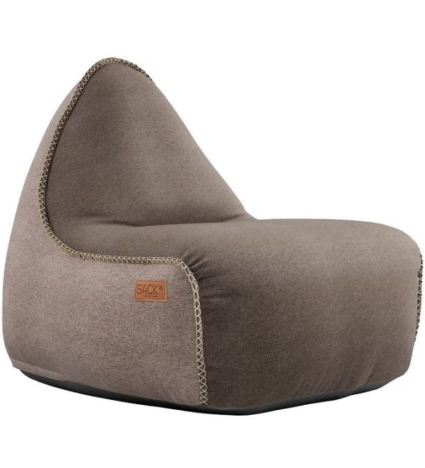 SACKit Sækkestol - Canvas Lounge Chair - 96x80x70 cm - Brun/Sand - OneSize - SACKit Stol