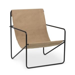 Ferm Living Desert Lounge Chair - Black/Sand