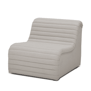 Lounge Stol i natur polyester - Allure