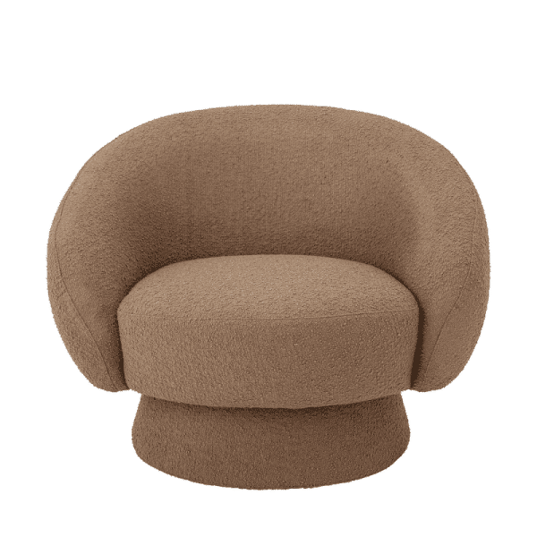Ted Lounge Stol - Brun - Polyester