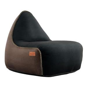SACKit Canvas Lounge Chair - Sort/Brun