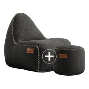 SACKit Junior Cobana Lounge Chair og Pouf - GrÃ¥