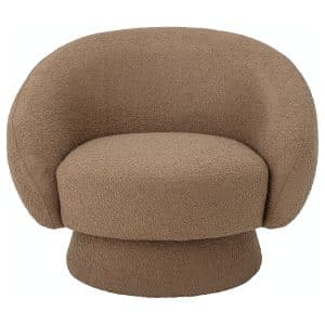 Ted, Loungestol, Polyester by Bloomingville (H: 74 cm. B: 82 cm. L: 93 cm., Brun)