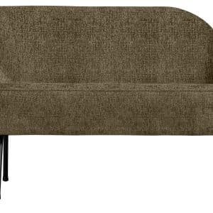 BEPUREHOME Vogue lounge lænestol, venstre - bonsai struktur fløjl polyester og sort metal