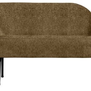 BEPUREHOME Vogue lounge lænestol, venstre - messing struktur fløjl polyester og sort metal