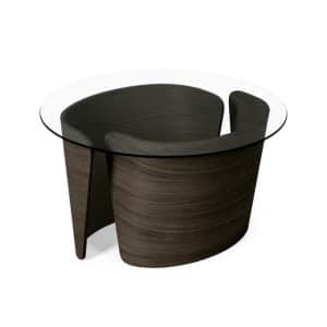 Sibast Furniture No 7 Lounge Sofabord Ã˜70 HÃ¸j MÃ¸rk Olieret Eg/Glas