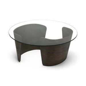 Sibast Furniture No 7 Lounge Sofabord Ã˜90 HÃ¸j MÃ¸rk Olieret Eg/Glas