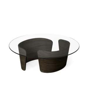 Sibast Furniture No 7 Lounge Sofabord Ã˜90 Lav MÃ¸rk Olieret Eg/Glas