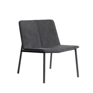 Muubs Chamfer Lounge stol - Anthracite/Sort