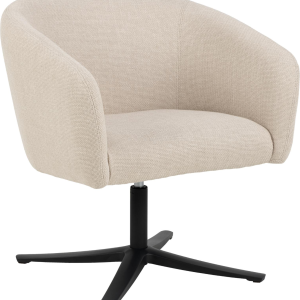 Belindra, Lounge stol, Beige, Basel stof (H: 76 x B: 72 x D: 67)
