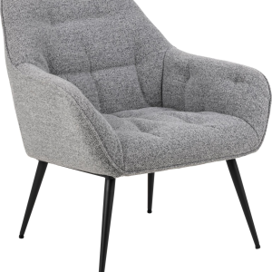 Celinda, Lounge stol, Grå, Monza stof (H: 81 x B: 74 x D: 77,5)