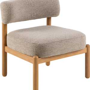 Fionella, Lounge stol, Beige, Monza stof (H: 75 x B: 66,5 x D: 69)