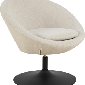 Helissa, Lounge stol, Beige, Apia stof (H: 81 x B: 82 x D: 72)