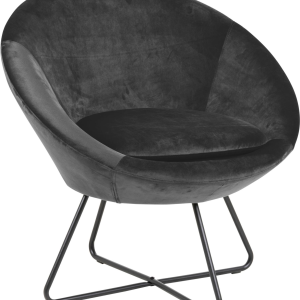 Helissa, Lounge stol, Mørkegrå, Vic stof (H: 81 x B: 82 x D: 71)