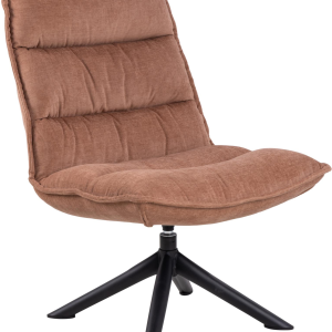 Pranira, Lounge stol, Rosentræ, Danny stof (H: 98 x B: 70 x D: 80)