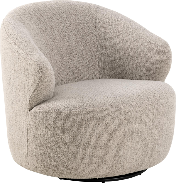 Quelona, Lounge stol, Beige, Monza stof (H: 76,5 x B: 80 x D: 80)