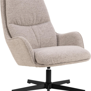 Raveena, Lounge stol, Beige, Monza stof (H: 93 x B: 72 x D: 84)