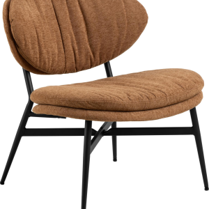 Ulivia, Lounge stol, Terrakotta, Apia stof (H: 76 x B: 70 x D: 73)