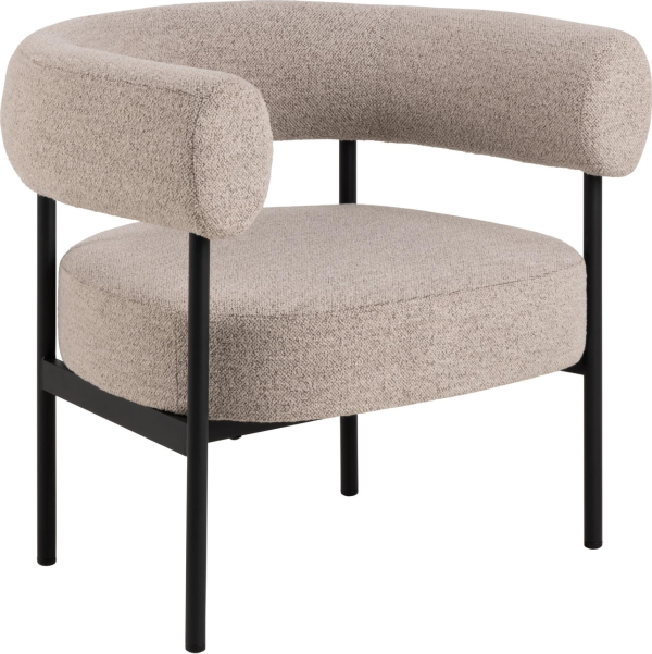 Verania, Lounge stol, Beige, Monza stof (H: 71 x B: 78,5 x D: 67,5)