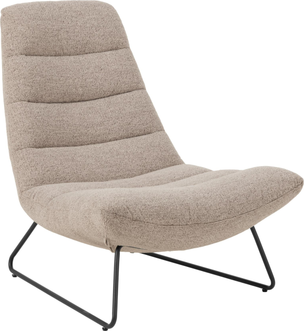 Wylisse, Lounge stol, Beige, Monza stof (H: 97 x B: 82,5 x D: 93)