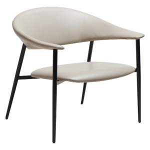 DAN-FORM ROVER Lounge Chair Cashmere art. læder med sorte ben
