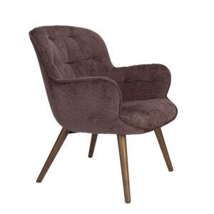 DUTCHBONE Lounge Chair Lenn Plum