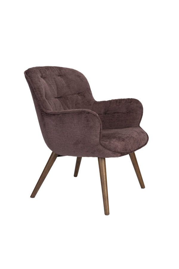 DUTCHBONE Lounge Chair Lenn Plum