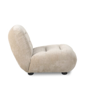 DUTCHBONE Lounge Chair Wyatt Velours Beige