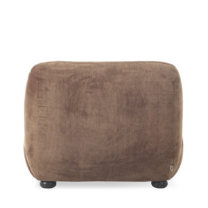 DUTCHBONE Lounge Chair Wyatt Velours Cognac