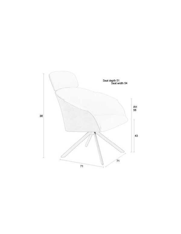 ZUIVER Lounge Chair Frie