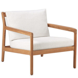 Ethnicraft Teak Jack Outdoor Lounge Chair - Off-White