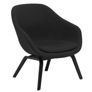 HAY About a Lounge Chair (AAL83) - Sortbejdset - Remix 183 - Sort Vandbaseret lak (som vist)