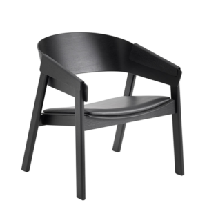 Muuto Cover Lounge Chair - Sort - Sort Læder