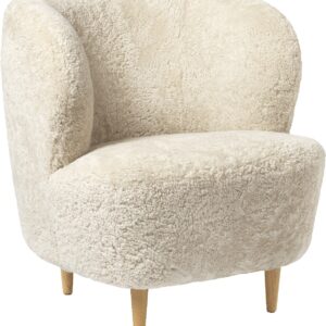 Stay Lounge Chair Fully Upholstered, Small, Wooden Legs Ba