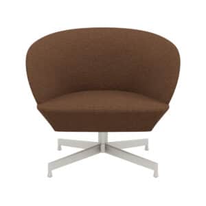 Muuto Oslo Lounge Chair - Swivel - Heart/Grey - Brun/Hearth 4