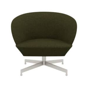 Muuto Oslo Lounge Chair - Swivel - Heart/Grey - Mørkegrøn/Hearth 9