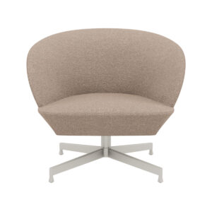 Muuto Oslo Lounge Chair - Swivel - Heart/Grey - Sand/Hearth 6