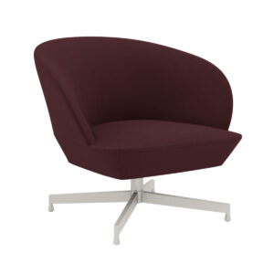 Muuto Oslo Lounge Chair - Swivel - Vidar/Grey - Blomme/Vidar 693