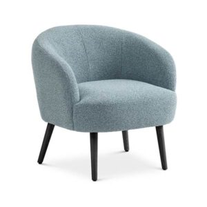 Conrad lounge chair - Egg blue - Vista - Sort træ