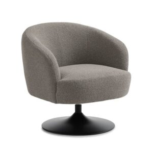 Conrad lounge chair - Mushroom - Vista - Metal trumpetfod/sort