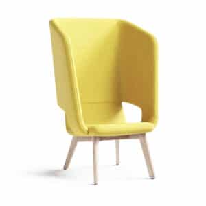 Twist & Sit Soft - høj lounge stol med ben