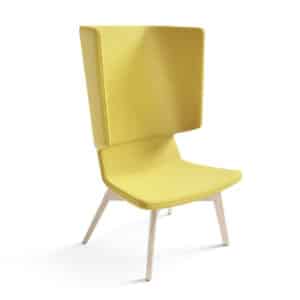 Twist & Sit - høj lounge stol med ben