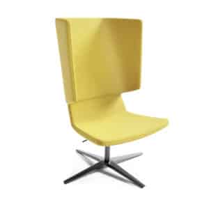 Twist & Sit - høj lounge stol med fodkryds