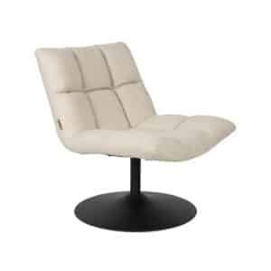 DUTCHBONE Bar drejestol - beige bouclé og sort stål