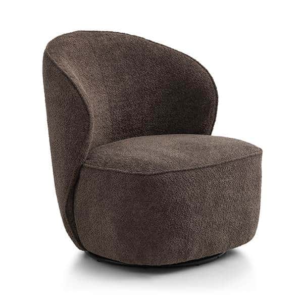 Theo lounge chair - Mocca