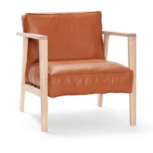 Andersen Furniture LC1 Loungestol - Hvidpigmenteret eg og Sevilla cognac læder