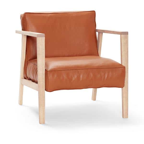 Andersen Furniture LC1 Loungestol - Hvidpigmenteret eg og Sevilla cognac læder