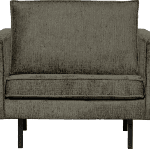 Lænestol WOOOD Rodeo lounge-lænestol frostblå velour, rummelig H85xB105xD86 cm